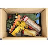 A quantity of used Dinky and other Diecast toys.