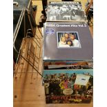 A large quantity of Rock and Pop LP records.