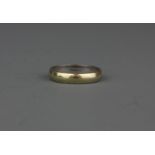 A 9ct white gold wedding band, approx. 2.7gr, (M).