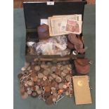 A quantity of currency and bank notes, both foreign and English,