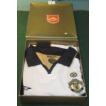 A Manchester United commemorative shirt,