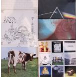 A collection of six Pink Floyd vinyl LP's, to include: Atom Heart Mother, Helix,