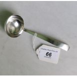 A hallmarked silver ladle, George & Charles Asprey, London 1904.