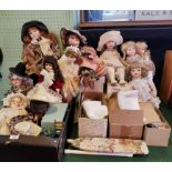 A sizeable collection of dolls and accessories, some boxed.