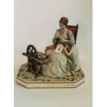 A large Capodimonte bisque porcelain figure group,