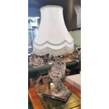 A Capodimonte limited edition 2296/5000 figural table lamp, in the form of a barn owl,