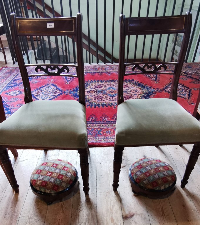 Six 19th century chairs of varying design, - Image 2 of 3