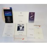 A Concord in flight welcome pack, with ticket and other associated documentation.