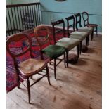 Six 19th century chairs of varying design,