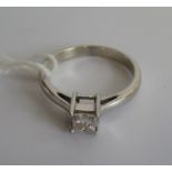 A single stone diamond ring,