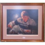 A framed and glazed limited edition print by Derek Bell,