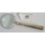 A hallmarked silver magnifying glass, Sh