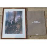 A framed and glazed print of the Fifth Gurkha Rifles, at the battle of Peiwar Kotal 1878,