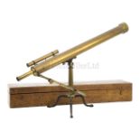 A 3IN. REFRACTING TELESCOPE BY HORNE & THORNTHWAITE, LONDON, CIRCA 1850