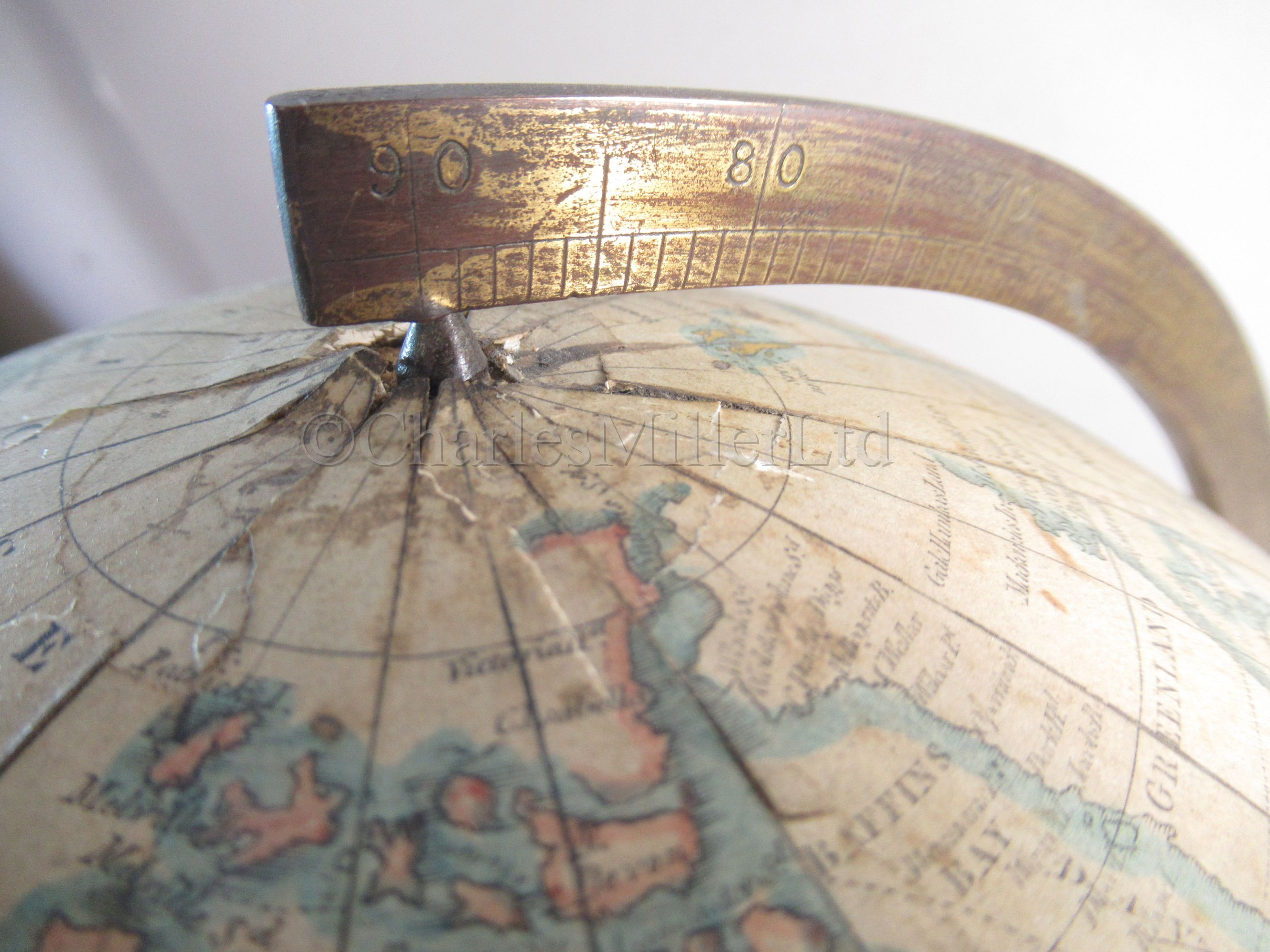 A 10IN. TERRESTRIAL GLOBE BY C. SMITH & SON, LONDON. CIRCA 1890 - Image 3 of 12