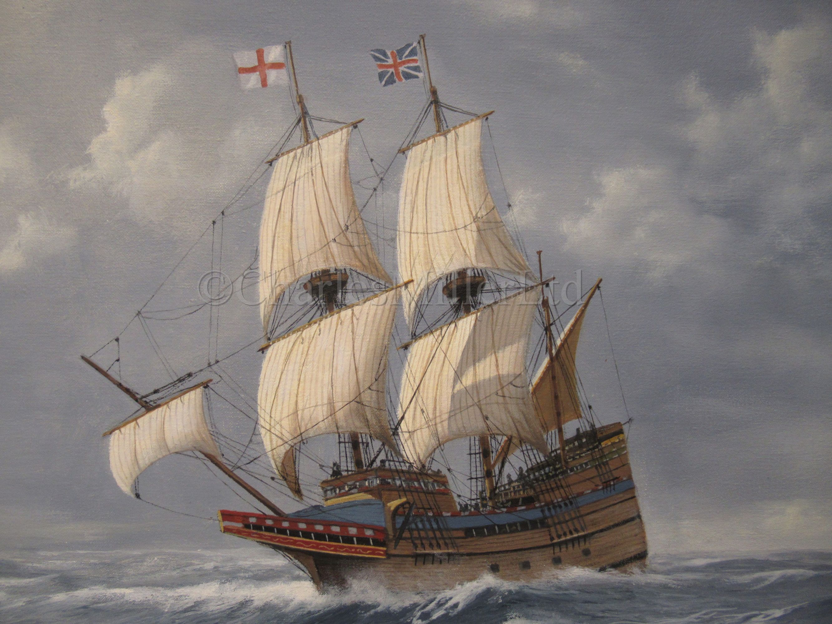 § δ KENNETH JEPSON (BRITISH, 1932-1998): Mayflower; Bounty - Image 5 of 17