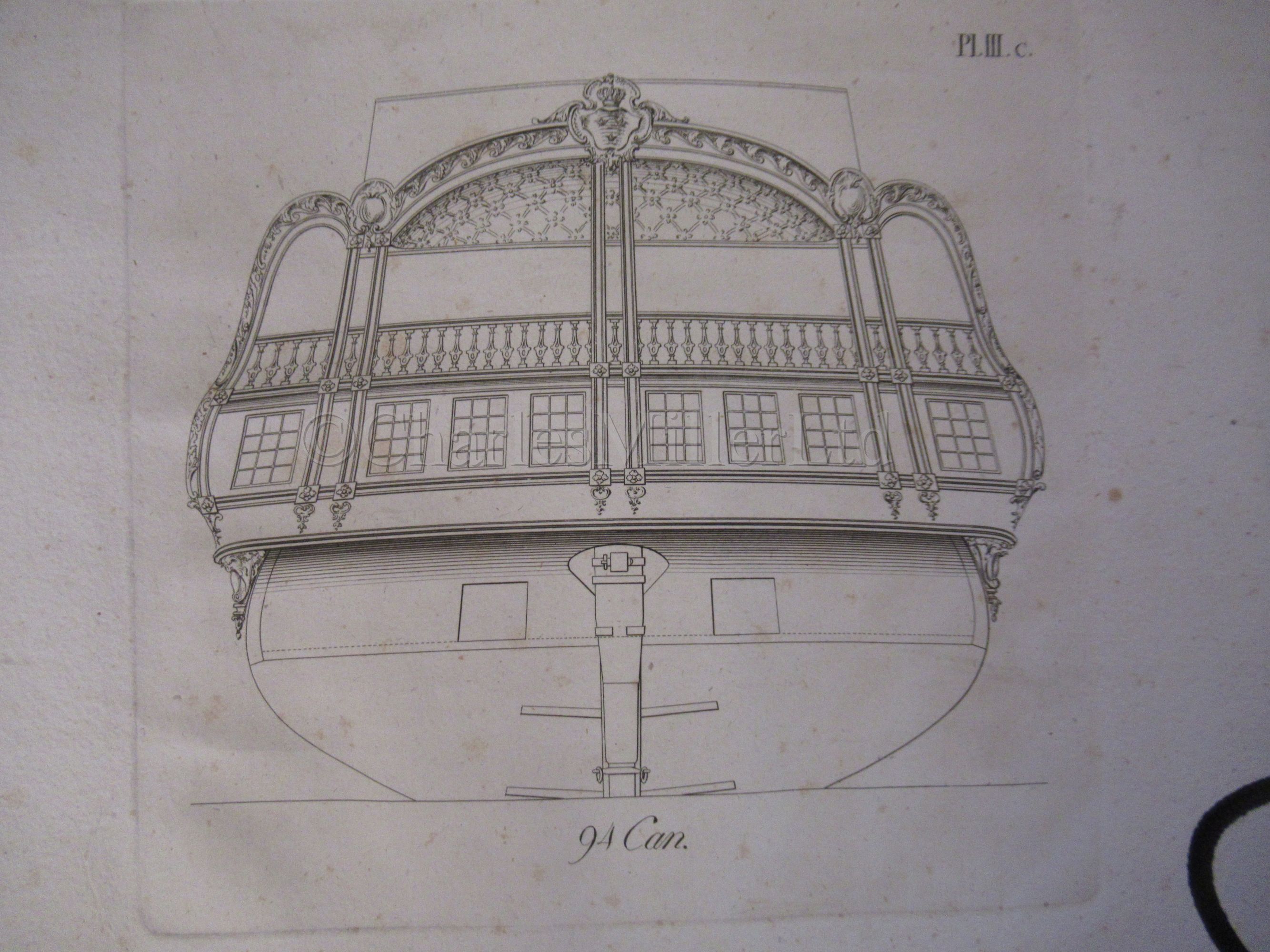 FREDERICK CHAPMAN: 'ARCHITECTURA NAVALIS MERCATORIA...' , FIRST EDITION, 1768; FREDRICK HENRIK - Image 25 of 28