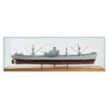 A WELL-PRESENTED 1:48 SCALE BUILDER'S STYLE MODEL OF LIBERTY SHIP JEREMIAH O'BRIEN BUILT BY THE NEW