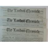THE LONDON CHRONICLE: ACCOUNTS OF THE BATTLE OF CAMPERDOWN, 1797