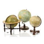 A 12IN. TERRESTRIAL GLOBE BY CRUTCHLEY'S LATE CARY'S, LONDON, CIRCA 1854