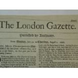 THE LONDON GAZETTE: AN ACCOUNT OF THE ST JAMES'S DAY BATTLE / BATTLE OF ORFORDNESS, 4TH AUGUST 1666
