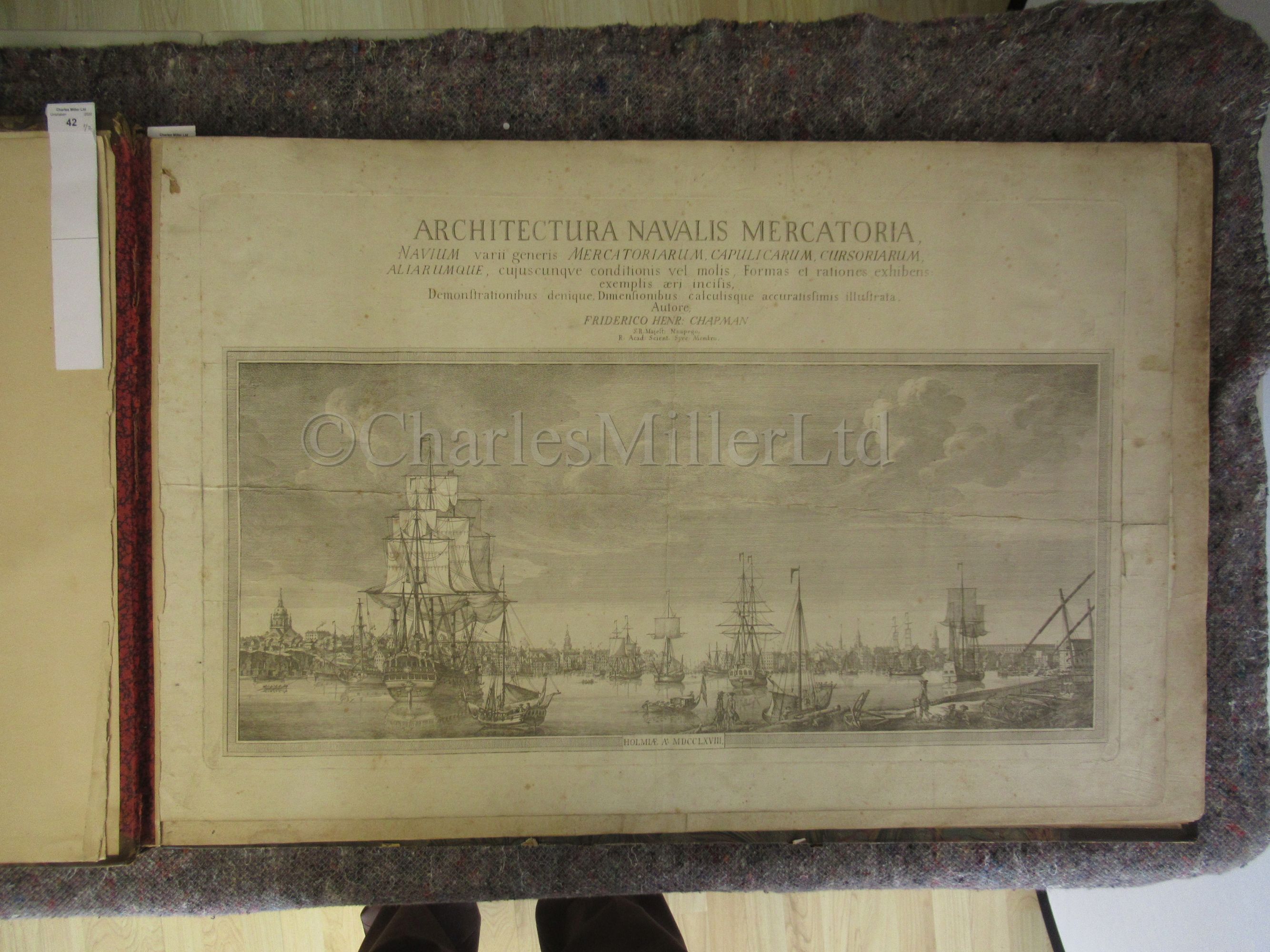 FREDERICK CHAPMAN: 'ARCHITECTURA NAVALIS MERCATORIA...' , FIRST EDITION, 1768; FREDRICK HENRIK - Image 4 of 28