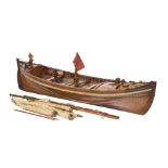 AN HISTORICALLY INTERESTING LUGGER LIFEBOAT MODEL BUILT BY H. TWYMAN FOR THE INTERNATIONAL