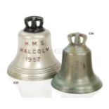 THE SHIP'S BELL FROM THE TORPEDO AND SUBMARINE TENDER H.M.S. 'ELFIN', 1933