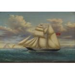 NEAPOLITAN SCHOOL, CIRCA 1860, Fair and foul portraits of the Salcombe fruit schooner 'Arabella',