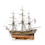 A FINELY DETAILED 1:48 SCALE MODEL OF THE 54-GUN PORTLAND CLASS FRIGATE LEOPARD, SHEERNESS, 1790
