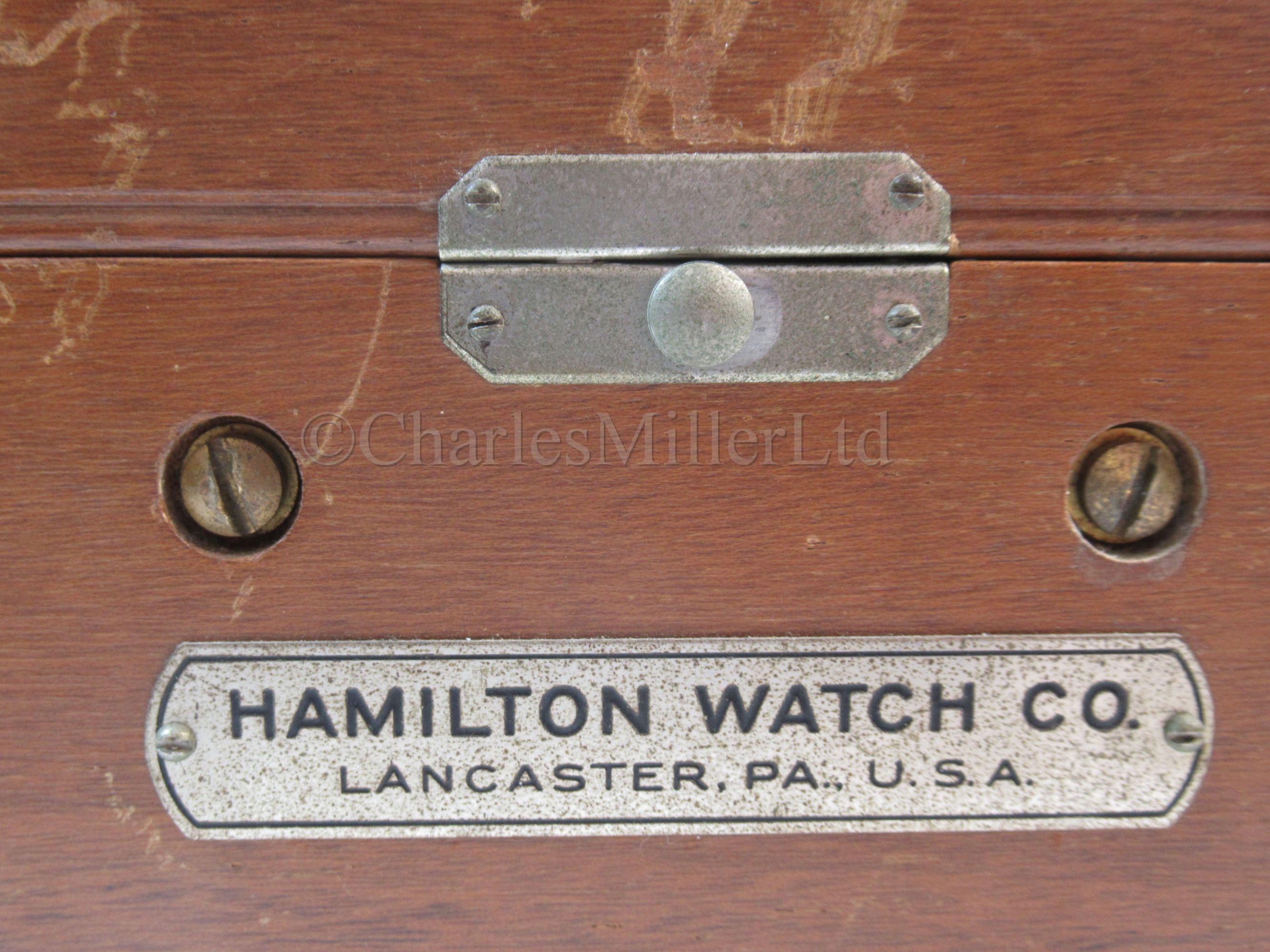 A HAMILTON MODEL 22 TWO-DAY DECK WATCH, CIRCA 1941 - Image 4 of 12