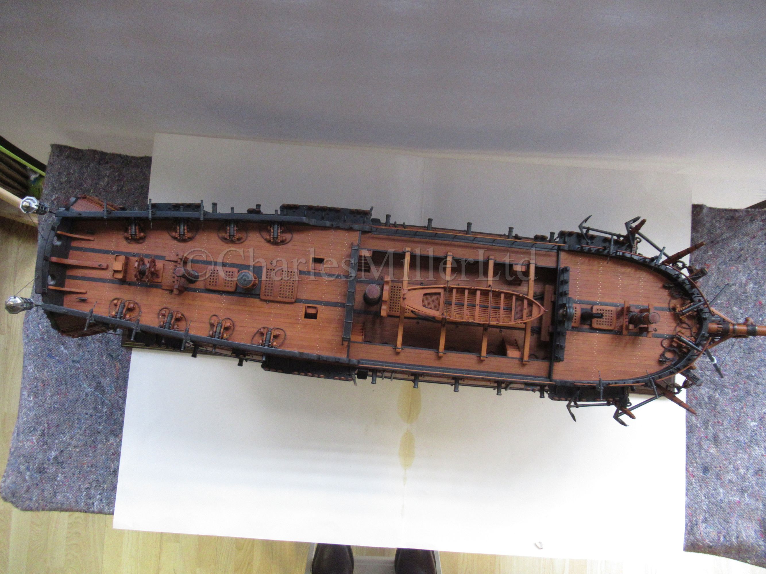A VERY FINE 1:36 SCALE ADMIRALTY BOARD STYLE MODEL FOR THE SIXTH RATE 28 GUNS SHIP ENTERPRISE - Image 5 of 25