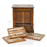 A COLLECTION OF MICROSCOPE SLIDES,