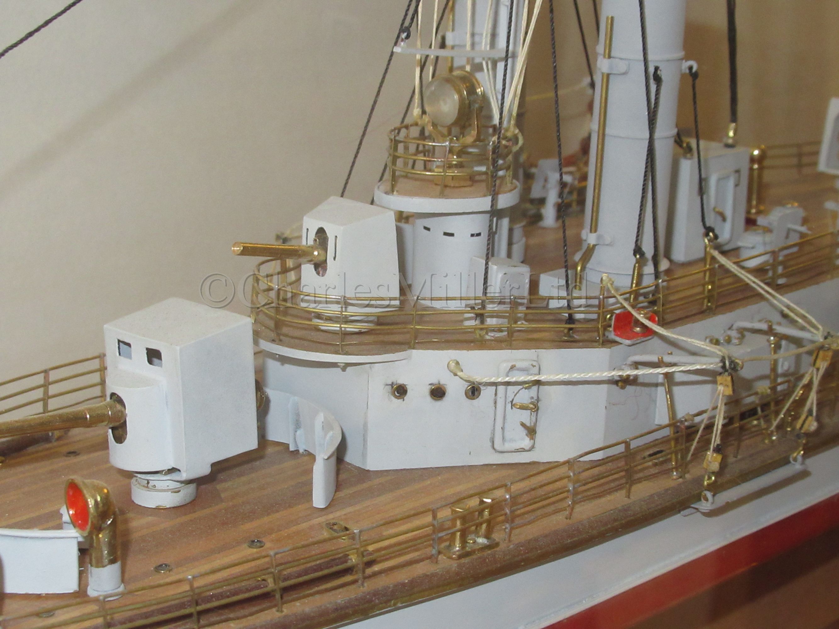 Hms Insect Gunboat A 1:100 SCALE BUILDER'S STYLE MODEL OF INSECT CLASS RIVER GUNBOAT H.M.S ...