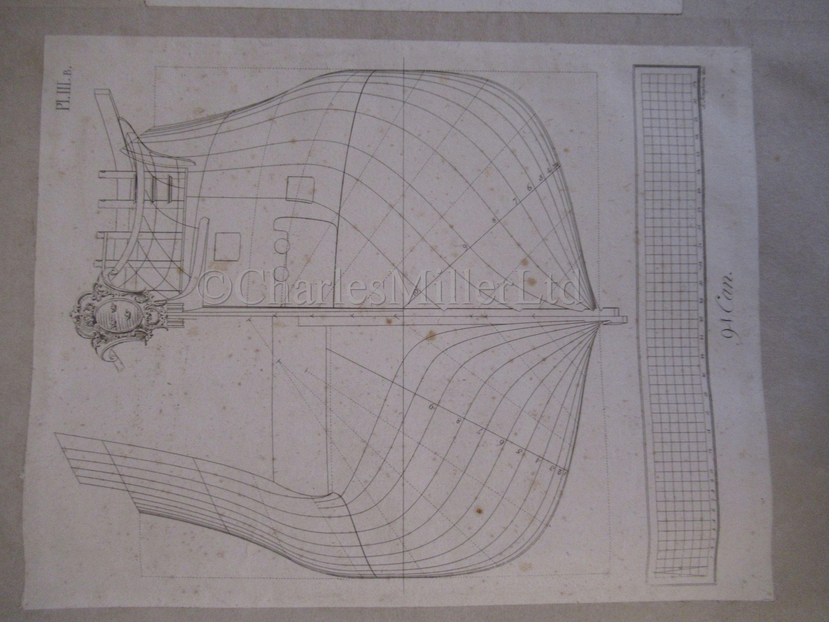 FREDERICK CHAPMAN: 'ARCHITECTURA NAVALIS MERCATORIA...' , FIRST EDITION, 1768; FREDRICK HENRIK - Image 26 of 28