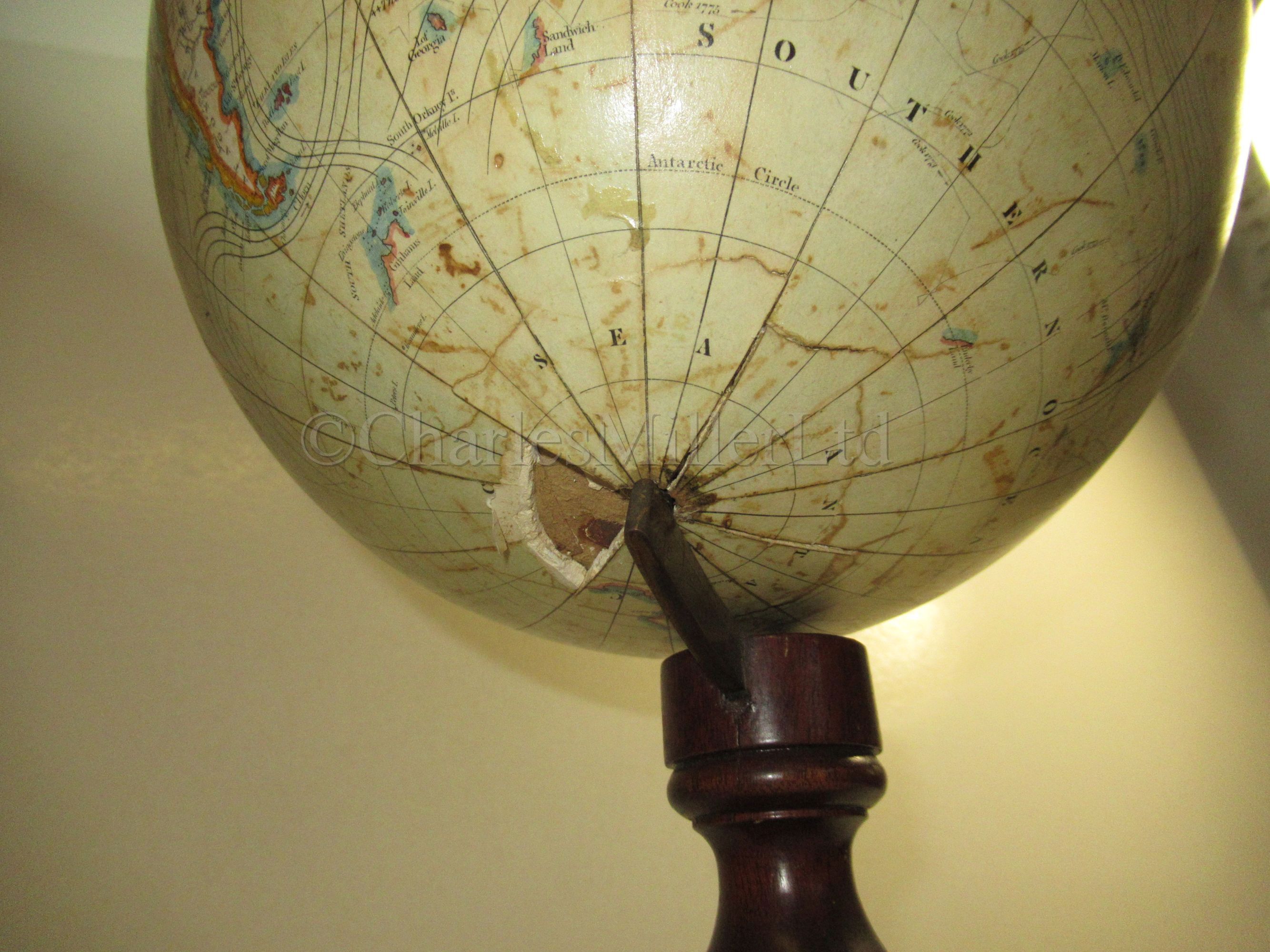 A 10IN. TERRESTRIAL GLOBE BY C. SMITH & SON, LONDON. CIRCA 1890 - Image 4 of 12