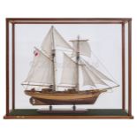 A WELL-PRESENTED AND BUILT 1:48 SCALE MODEL OF THE FRENCH AUXILIARY TRAINING SCHOONER L'ETOILE