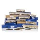 A COLLECTION OF 1:1200 SCALE BASSETT-LOWKE MODELS FOR MERCHANT VESSELS