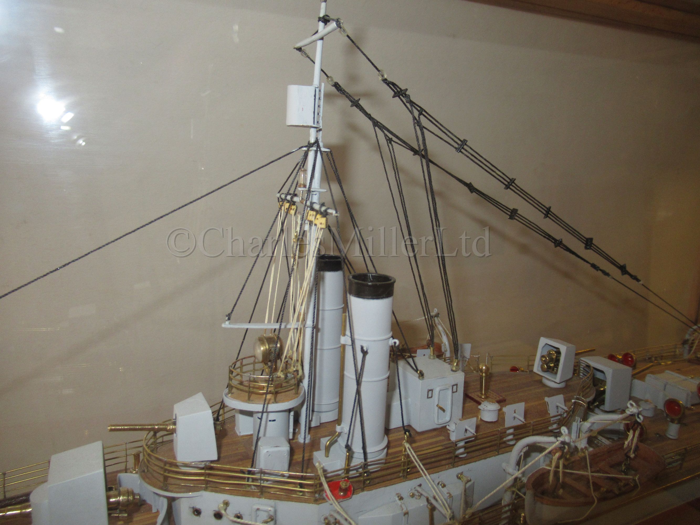 Hms Insect Gunboat A 1:100 SCALE BUILDER'S STYLE MODEL OF INSECT CLASS RIVER GUNBOAT H.M.S ...