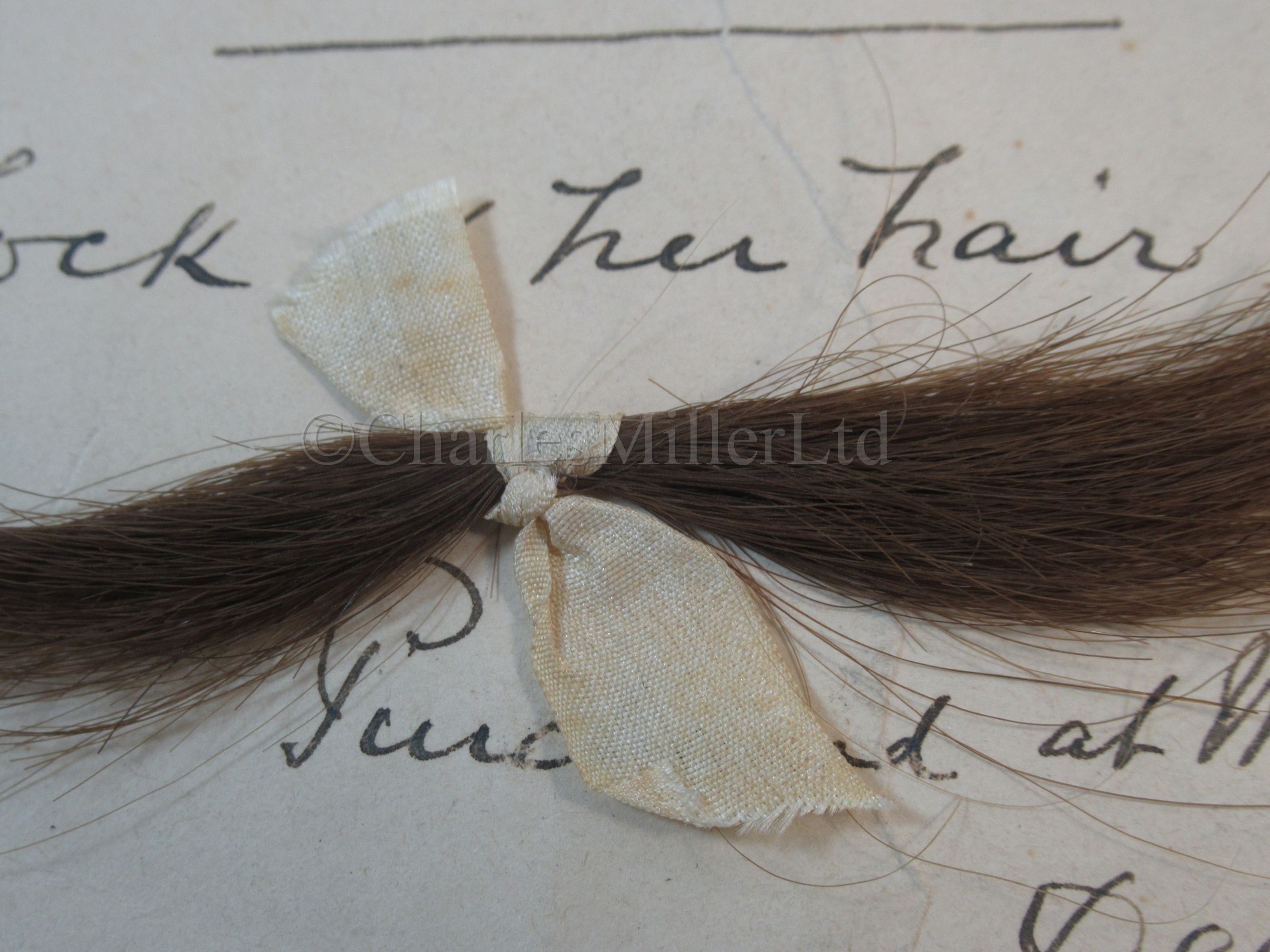 A LOCK OF LADY EMMA HAMILTON'S HAIR - Image 8 of 8