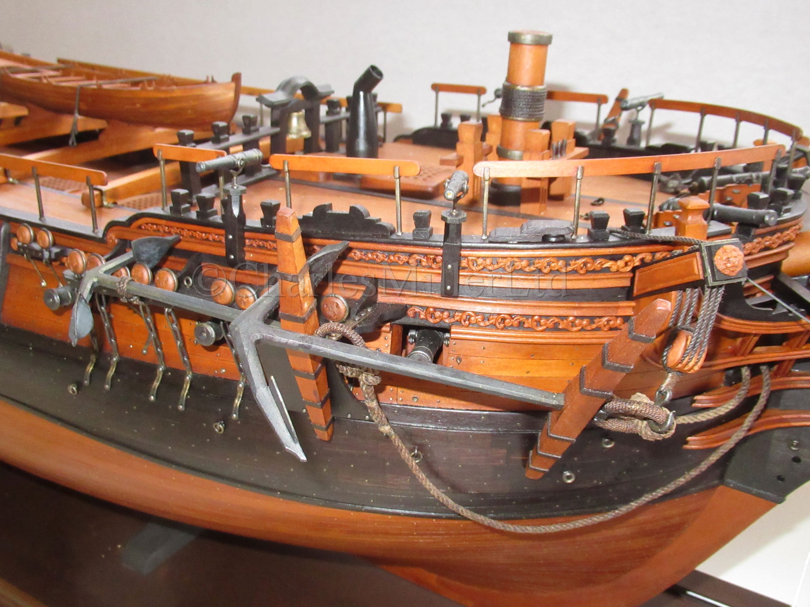 A VERY FINE 1:36 SCALE ADMIRALTY BOARD STYLE MODEL FOR THE SIXTH RATE 28 GUNS SHIP ENTERPRISE - Image 8 of 25