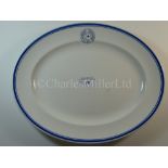 A Lambert Brothers Ltd oval plate