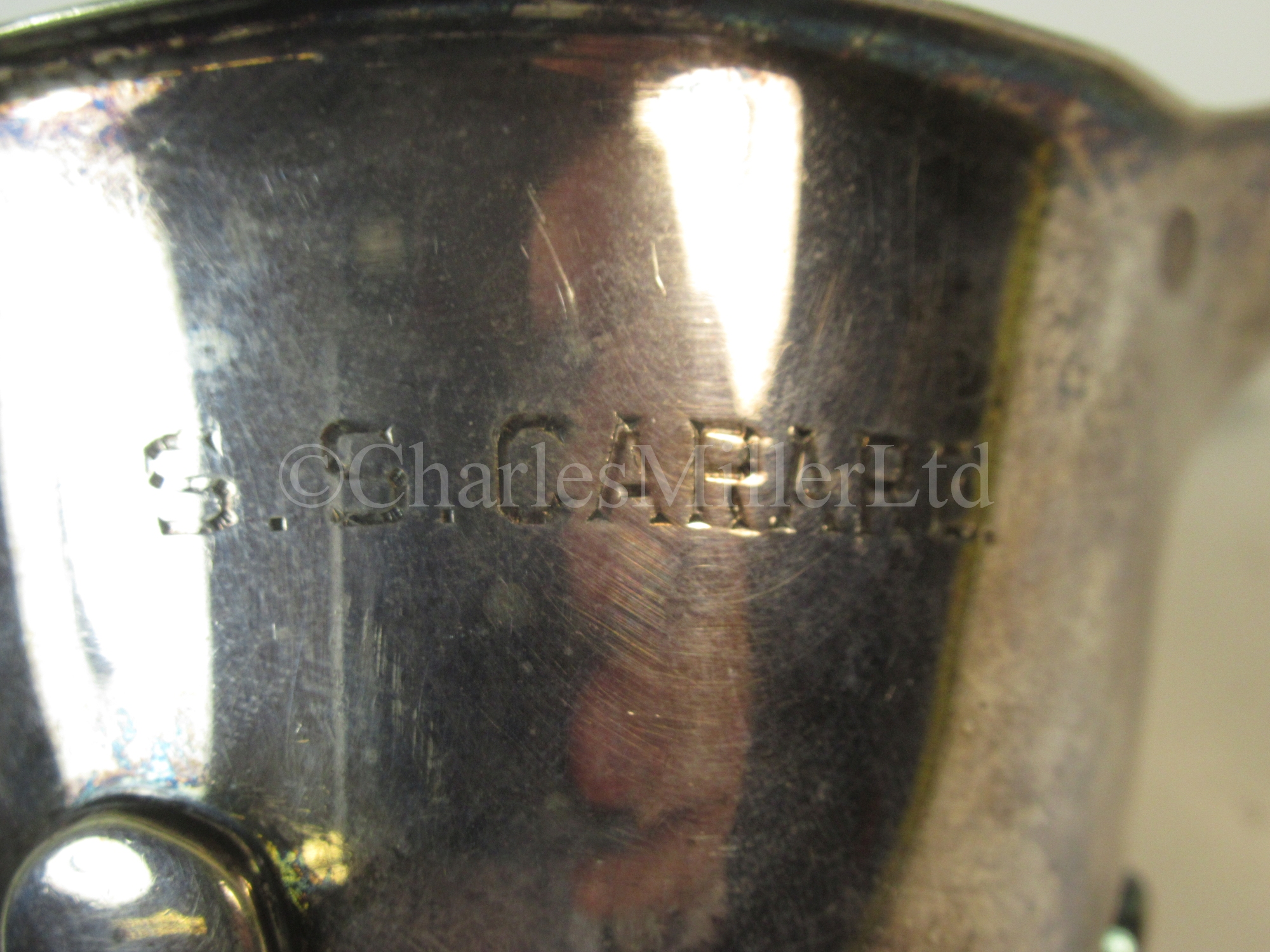 An Elders & Fyffes Line souvenir plated sauce jug, from S.S. 'Carare' - Image 7 of 7