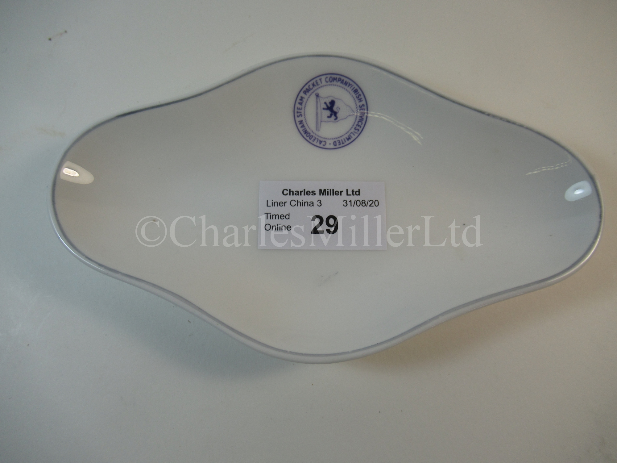 A Caledonian Steam Packet Company Irish Services Ltd oval dish