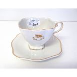 A 'White Star Line' tea cup and saucer-- saucer 6in. (15cm.) diam