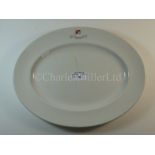 A Bank Line oval plate