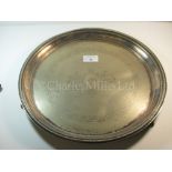 A Clyde Shipping Company Ltd plated serving tray, with three feet