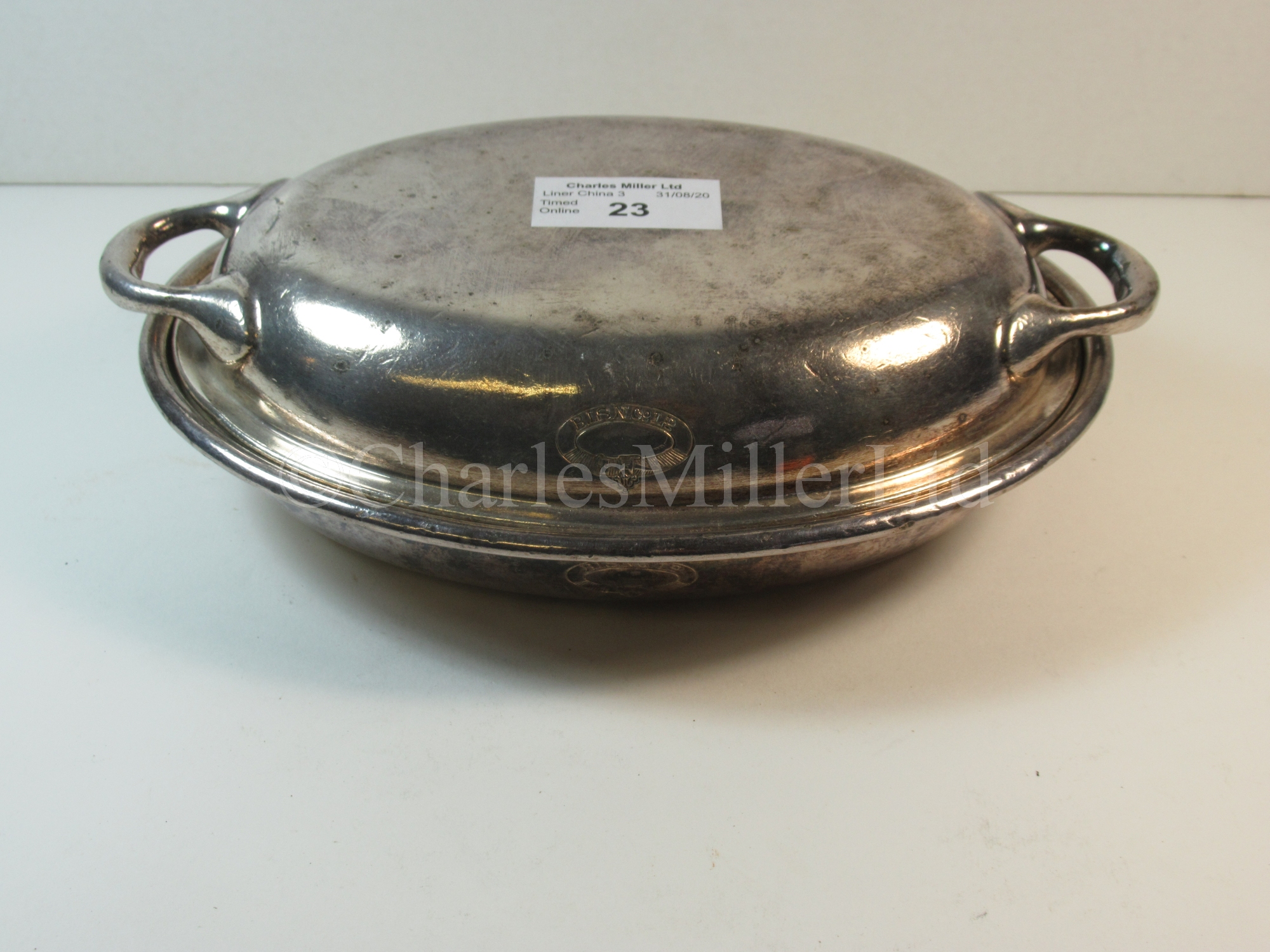 A British India Steam Navigation Company plated tureen and cover