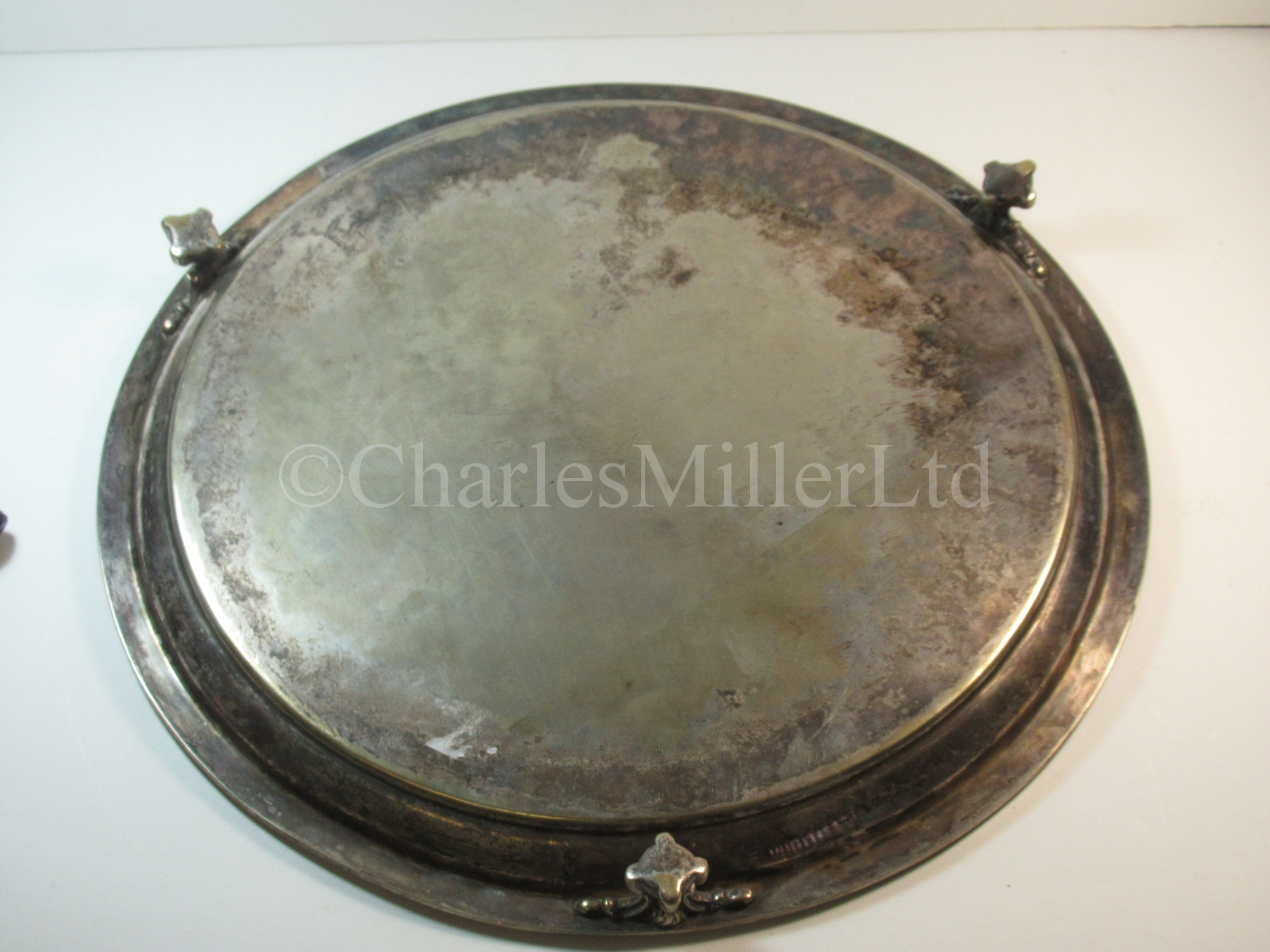 A Clyde Shipping Company Ltd plated serving tray, with three feet - Image 6 of 6