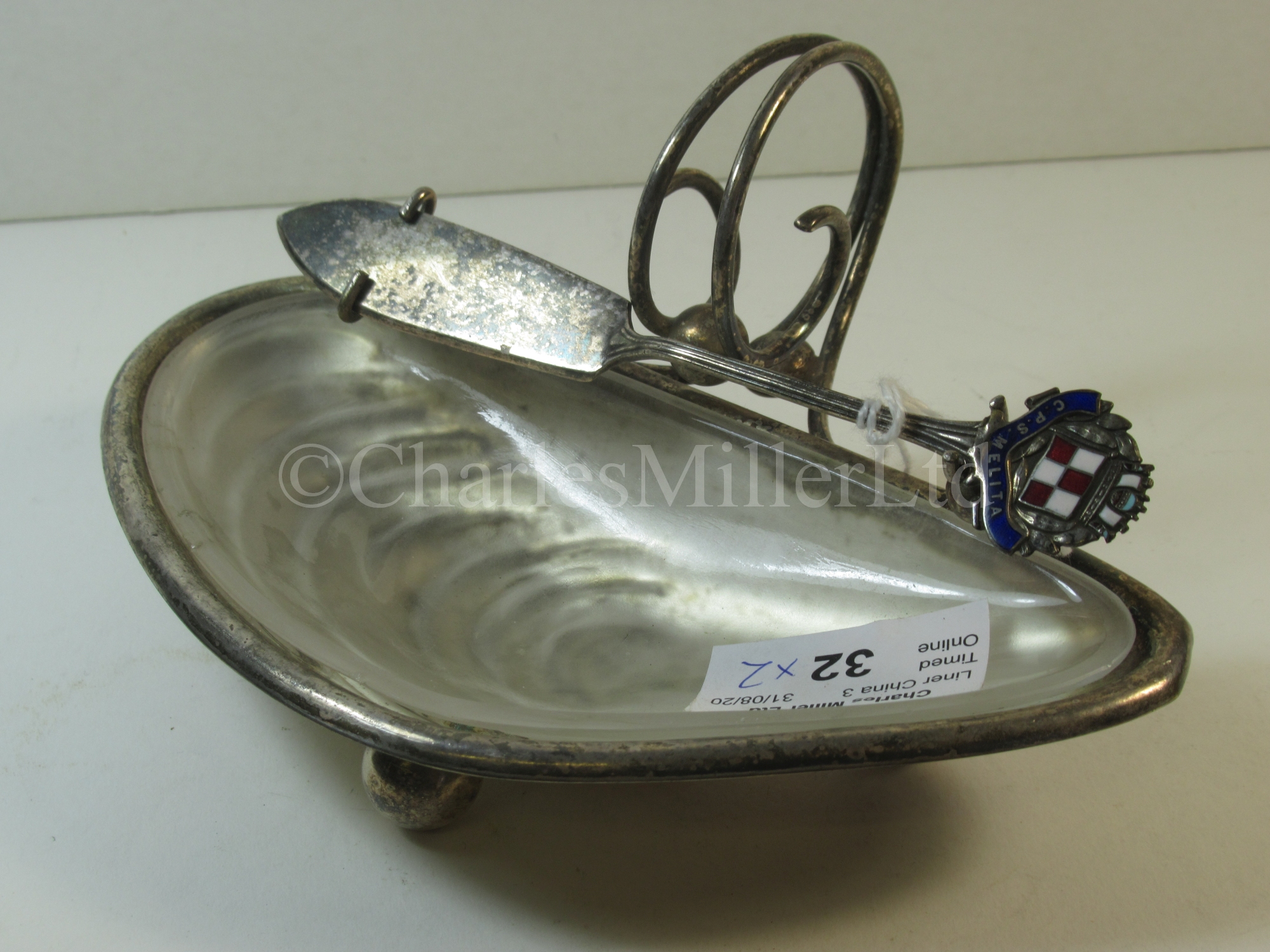 A Canadian Pacific Steamship Lines souvenir butter dish, from C.P.S. 'Melita' - Image 7 of 7